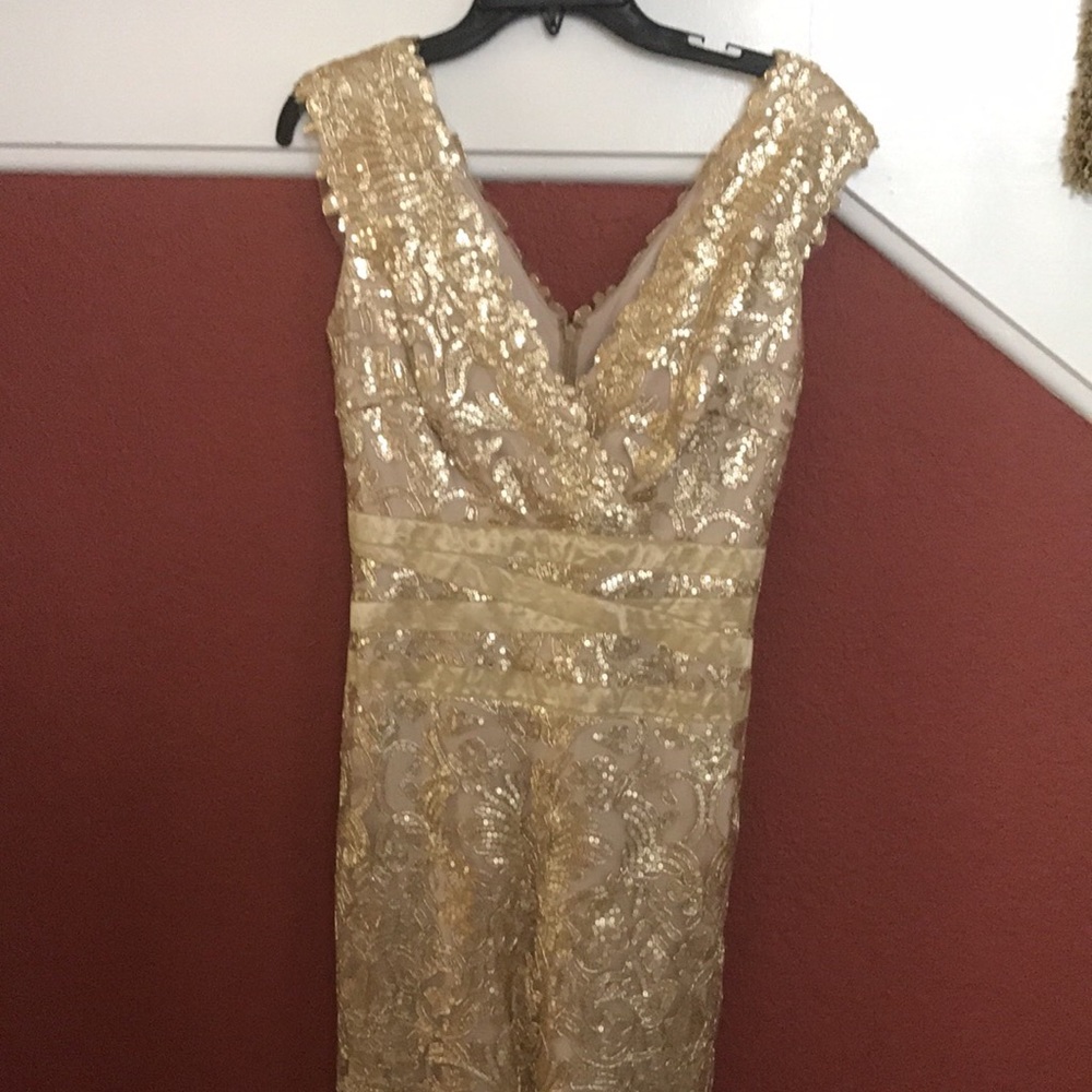 Gold Mother of the Bride/Groom formal gown